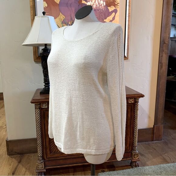 Rachel Zoe ‘Karla’ Sweater NWOT Cotton Blend Knit Ivory Womens Plus Sz XXL - Picture 6 of 16